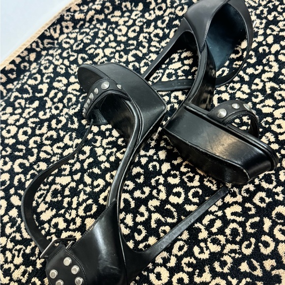 Saint Laurent Black Studded Women's Heels - Picture 2 of 3